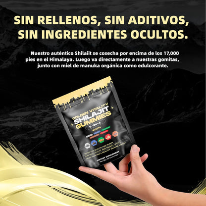 Golden Vitality™: consigue +3" más de longitud y una erección más firme.