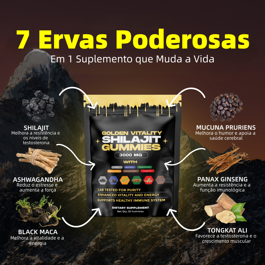 Golden Vitality™ - Ganhe +3" a mais de comprimento e dureza