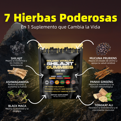 Golden Vitality™: consigue +3" más de longitud y una erección más firme.